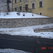 Liboc - rekonstrukce historické opěrné zdi